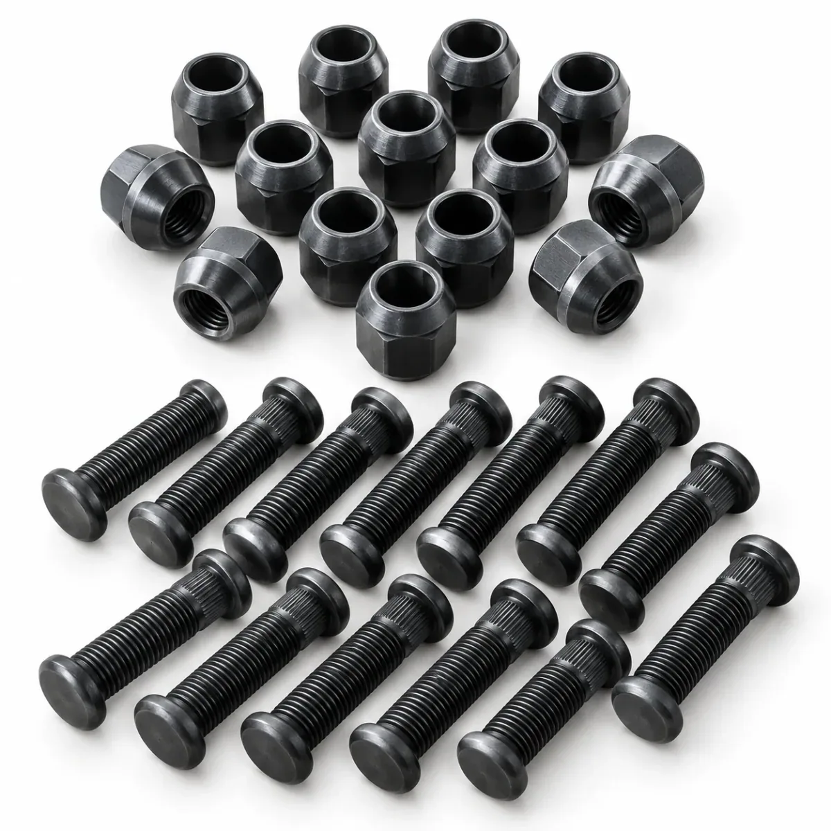 Rishi Motors wheel studs and lug nuts set
